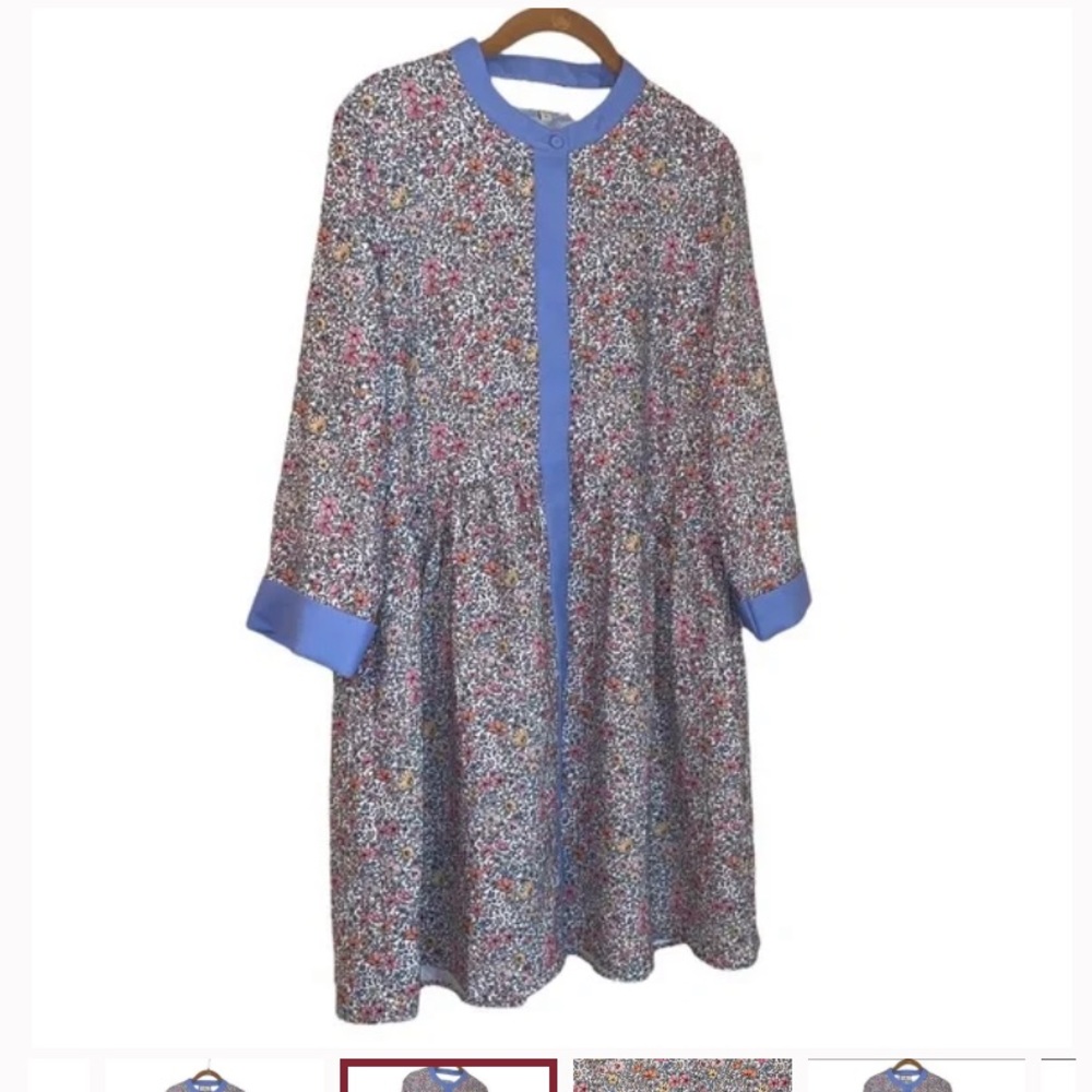 Tuckernuck Poppy Royal Shirt Dress - Picture 4 of 7